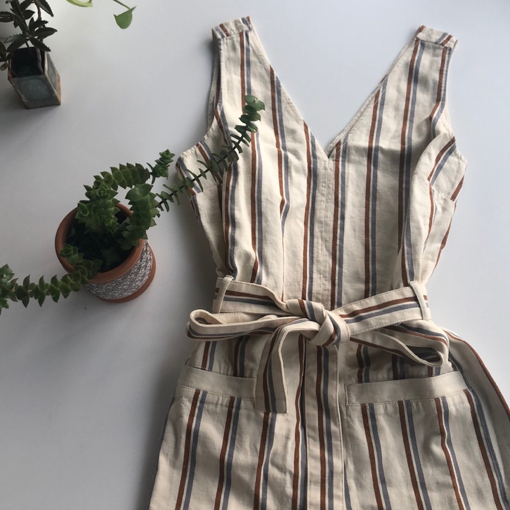 Madewell Stripe Jumpsuit